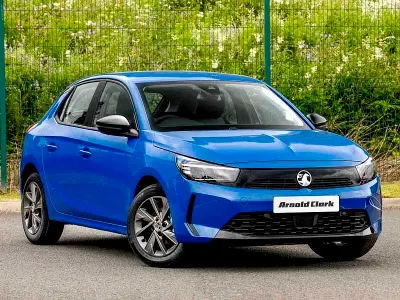 New Vauxhall Corsa Design Edition 100 HP (73 kW) 2026 Special metallic  voltaic blue Hatchback