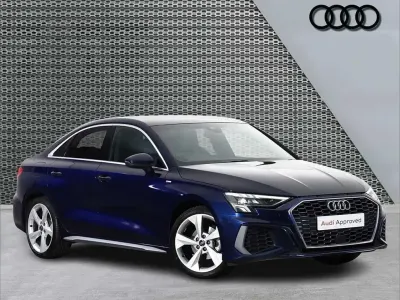 Used Audi A3 S-Line 147 HP (108 kW) 2023 Blue Sedan