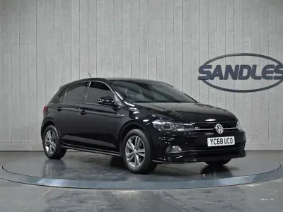Used VW Polo R-line 116 HP (85 kW) 2018 Black Hatchback