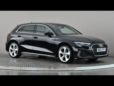 Used Audi A3 S-Line 150 HP (110 kW) 2023 Black Sedan