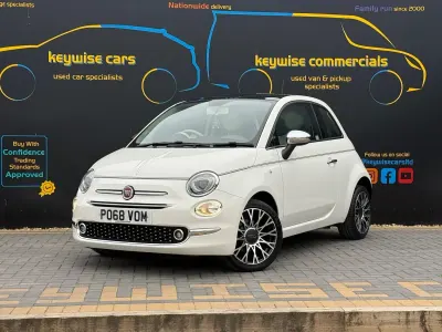 Used Fiat 500 Collezione 69 HP (50 kW) 2018 White Hatchback