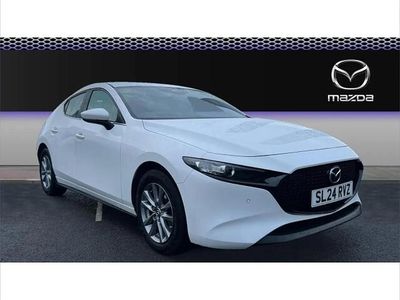 White Used 2024 Mazda 3 Center-Line Hatchback | £17,702 (Fair price)