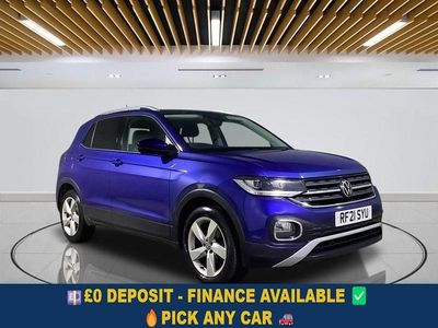 Blue Used 2021 VW T-Cross SEL SUV | £13,199 (Fair price)