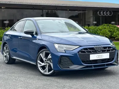 New Audi A3 Black Edition 2026 Blue Sedan