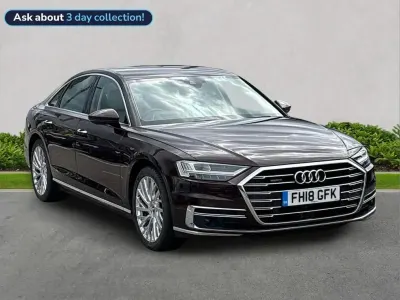 Used Audi A8 Advanced 340 HP (250 kW) 2018 Red Sedan