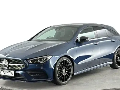 Used Mercedes CLA180 AMG Line Premium Plus 136 HP (100 kW) 2022 Blue Coupe