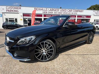 Black Used 2016 Mercedes C220 AMG line Cabriolet | £14,999 (Expensive)