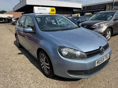 Usado VW Golf VI S 110 HP (80 kW) 2009 Azul Citadino
