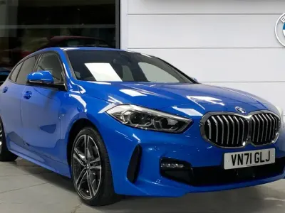 Used BMW 118 M Sport 134 HP (98 kW) 2021 Blue Hatchback