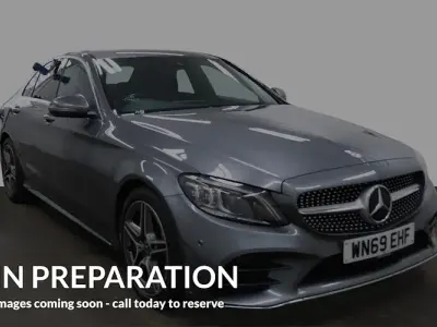Used Mercedes C200 AMG line 184 HP (135 kW) 2019 Grey Sedan