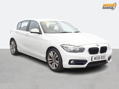 Used BMW 118 Sport Line 2018 White Hatchback