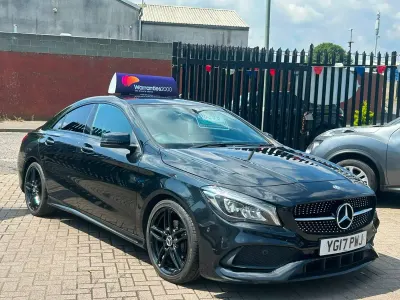 Used Mercedes CLA200 AMG line 136 HP (100 kW) 2017 Black Sedan