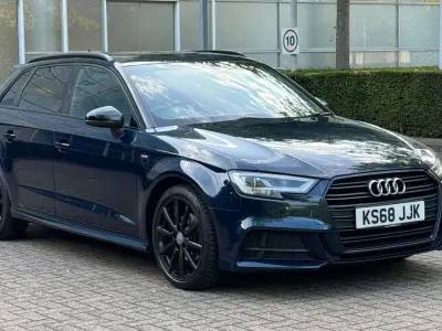 Used Audi A3 Sportback Black Edition 150 HP (110 kW) 2019 Blue Hatchback
