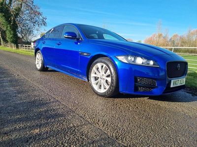 Blue Used 2017 Jaguar XF R-Sport Sedan | £10,995 (Fair price)
