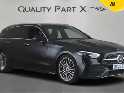 Begagnad Mercedes C200 AMG Line Premium 2022 Svart Kombi