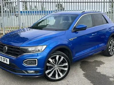 Used VW T-Roc R-line 115 HP (84 kW) 2019 Blue SUV