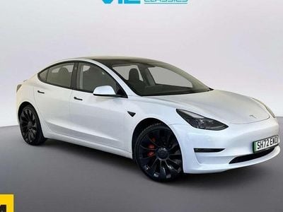 Used Tesla Model 3 Performance 334 kW (455 HP) 2022 White Sedan