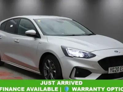 Begagnad Ford Focus ST-Line 125 HK (91 kW) 2020 Silver Halvkombi