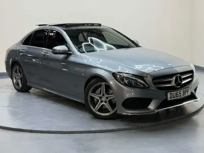 Second-hand Mercedes C220 AMG Line Premium 170 CP (125 kW) 2015 Argintiu Berlinǎ