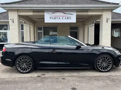 Used Audi A5 Cabriolet S-Line 190 HP (139 kW) 2017 Black Cabriolet