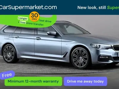 Usado BMW 525 M Sport 231 CV (169 kW) 2018 Azul Familiar