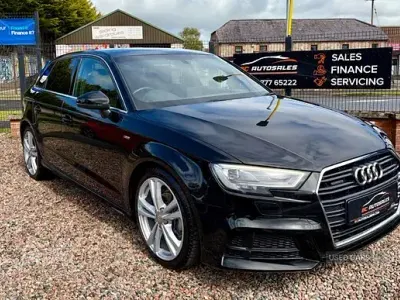 Used Audi A3 S-Line 150 HP (110 kW) 2016 Black Hatchback