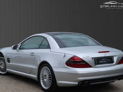 Begagnad Mercedes SL55 AMG AMG 476 HK (350 kW) 2002 Silver Cab