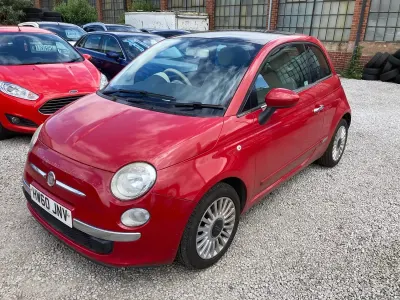 Used Fiat 500 Lounge 69 HP (50 kW) 2010 Red Hatchback