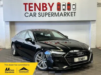 Used Audi A7 Sportback S-Line 286 HP (210 kW) 2019 Black Hatchback