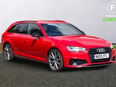 Used Audi A4 Black Edition 190 HP (139 kW) 2019 Red Estate