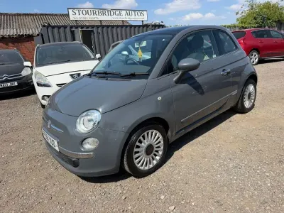 Used Fiat 500 Lounge 69 HP (50 kW) 2011 Grey Hatchback