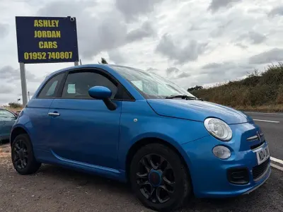 Used Fiat 500 S 69 HP (50 kW) 2014 Blue Hatchback