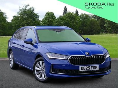 Energy blue Used 2025 Skoda Superb SE Technology Estate | £26,995 (A bit pricey)
