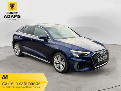 Used Audi A3 Sportback S-Line 204 HP (150 kW) 2022 Blue Hatchback