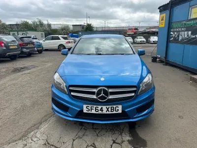 Used Mercedes A180 AMG 109 HP (80 kW) 2014 Blue Hatchback