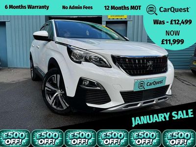 White Used 2017 Peugeot 3008 Allure Hatchback | £11,999 (Expensive)