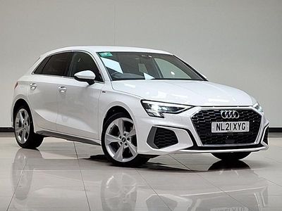 White Used 2021 Audi A3 e-tron S-Line Hatchback | £19,998 (A bit pricey)