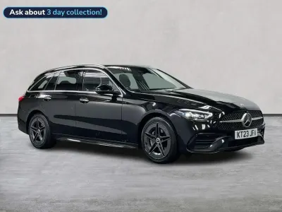 Usado Mercedes C300e AMG line 2023 Preto Carrinha