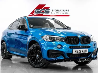 Used BMW X6 M Sport 313 HP (230 kW) 2019 Blue SUV