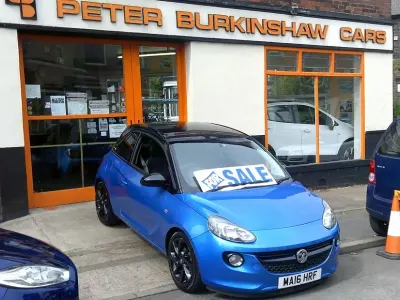 Used Vauxhall Adam 69 HP (50 kW) 2016 Blue Hatchback