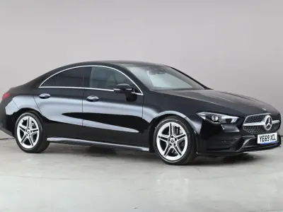Begagnad Mercedes CLA200 AMG Line Premium 2020 Svart Sportkupé