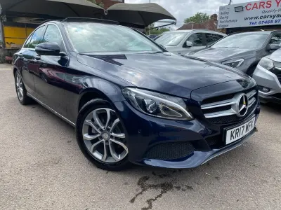Used Mercedes C200 Premium 2017 Blue Sedan