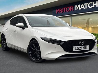 White Used 2021 Mazda 3 Inclusive Hatchback | £15,100 (Fair price)