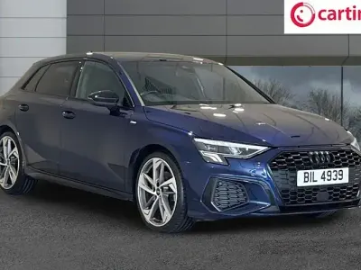 Used Audi A3 Sportback S-Line 150 HP (110 kW) 2023 Blue Hatchback