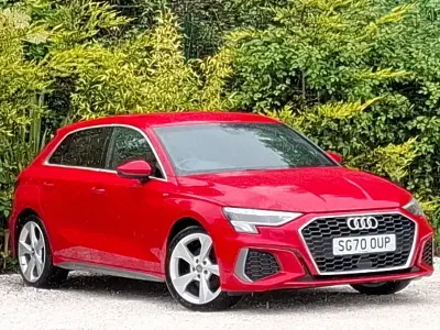 Used Audi A3 S-Line 150 HP (110 kW) 2020 Red Sedan