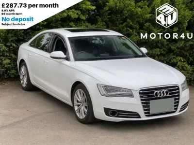 Used Audi A8L Comfort 2013 White Sedan