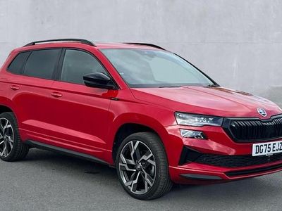 Used Skoda Karoq SportLine 150 HP (110 kW) 2025 Red SUV