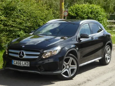 Used Mercedes GLA200 AMG line 136 HP (100 kW) 2017 Black SUV