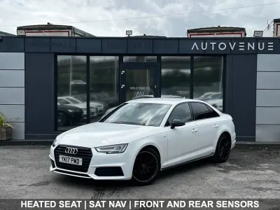 Used Audi A4 Black Edition 150 HP (110 kW) 2017 White Sedan
