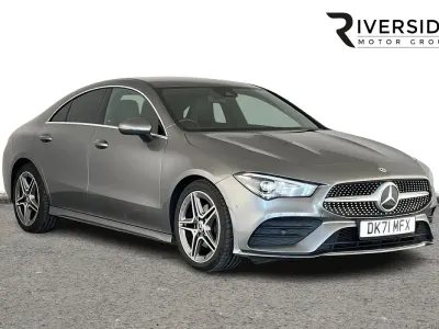 Used Mercedes CLA180 AMG line 136 HP (100 kW) 2021 Mountain grey Coupe